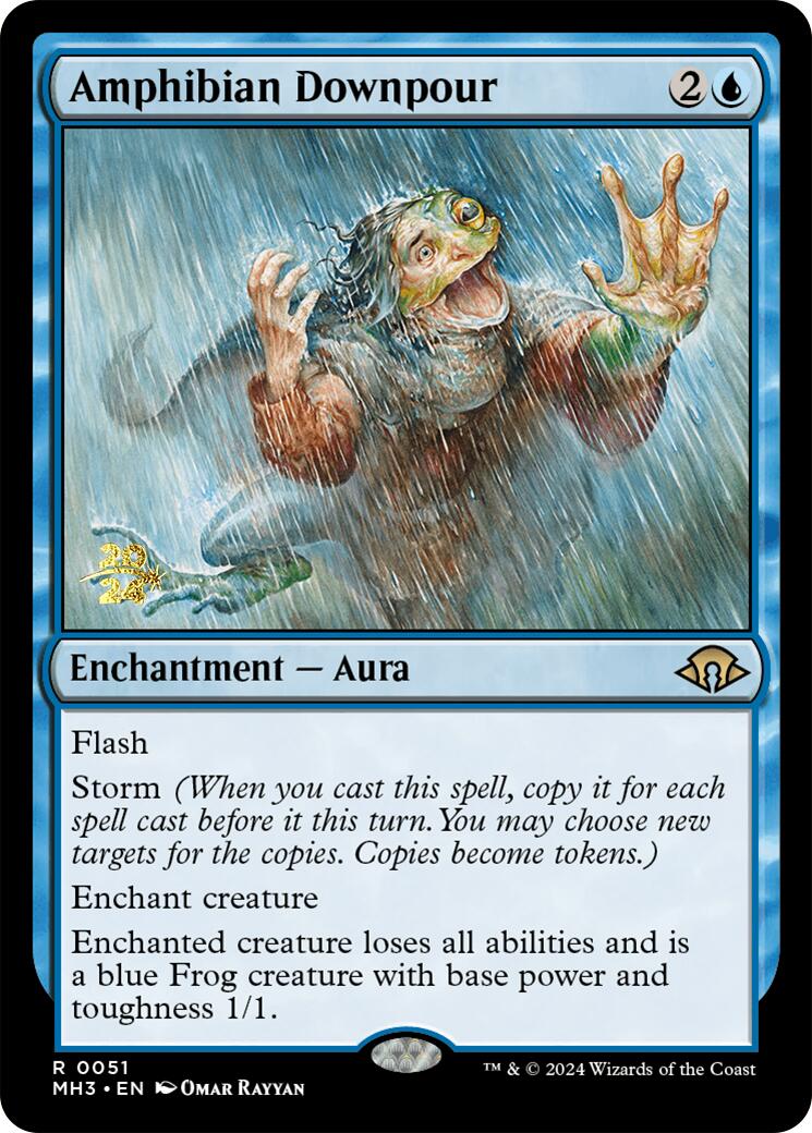 Amphibian Downpour [Modern Horizons 3 Prerelease Promos] | Anubis Games and Hobby