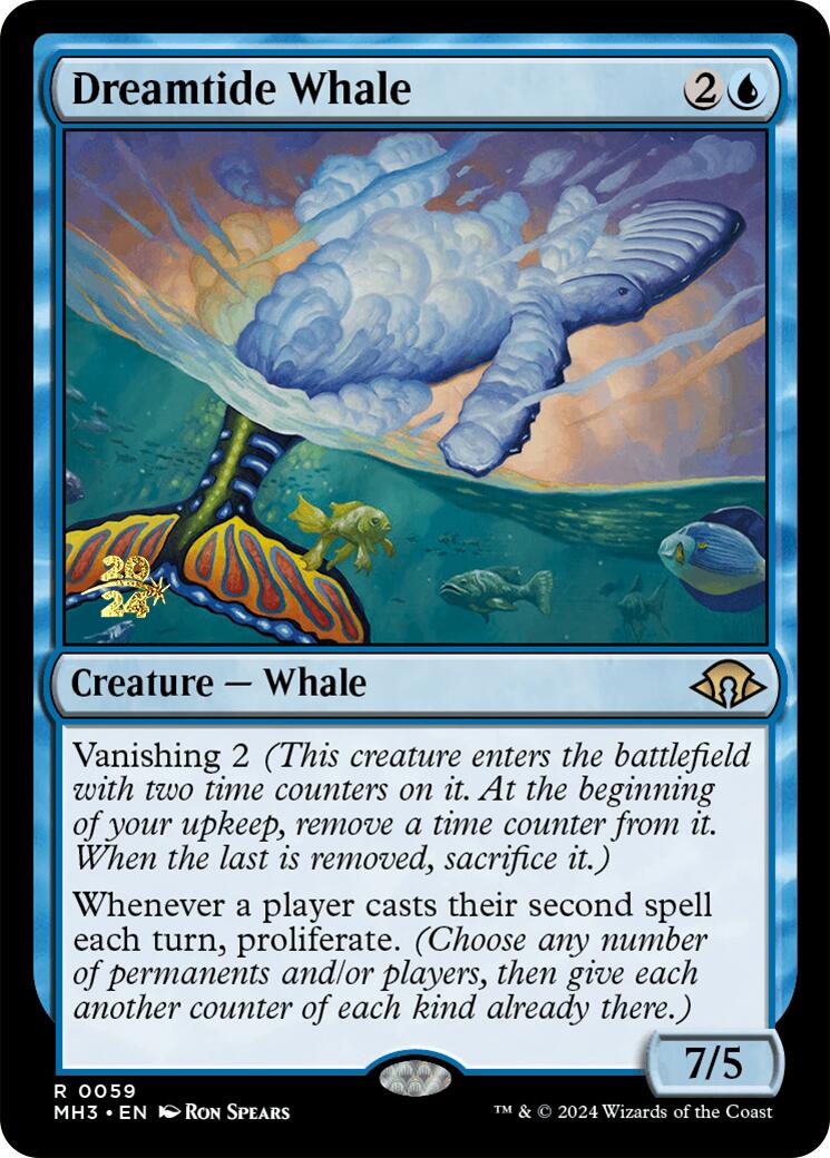 Dreamtide Whale [Modern Horizons 3 Prerelease Promos] | Anubis Games and Hobby