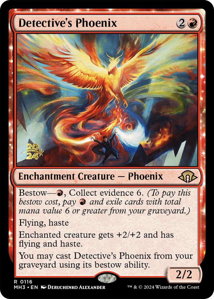 Detective's Phoenix [Modern Horizons 3 Prerelease Promos] | Anubis Games and Hobby