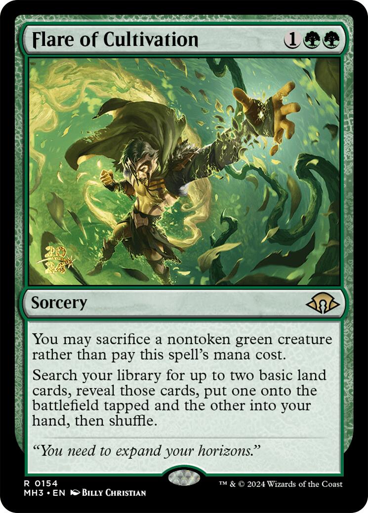 Flare of Cultivation [Modern Horizons 3 Prerelease Promos] | Anubis Games and Hobby