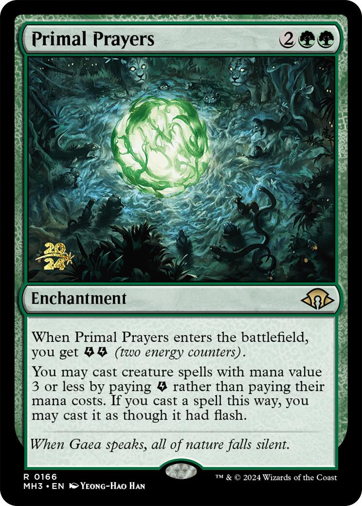 Primal Prayers [Modern Horizons 3 Prerelease Promos] | Anubis Games and Hobby