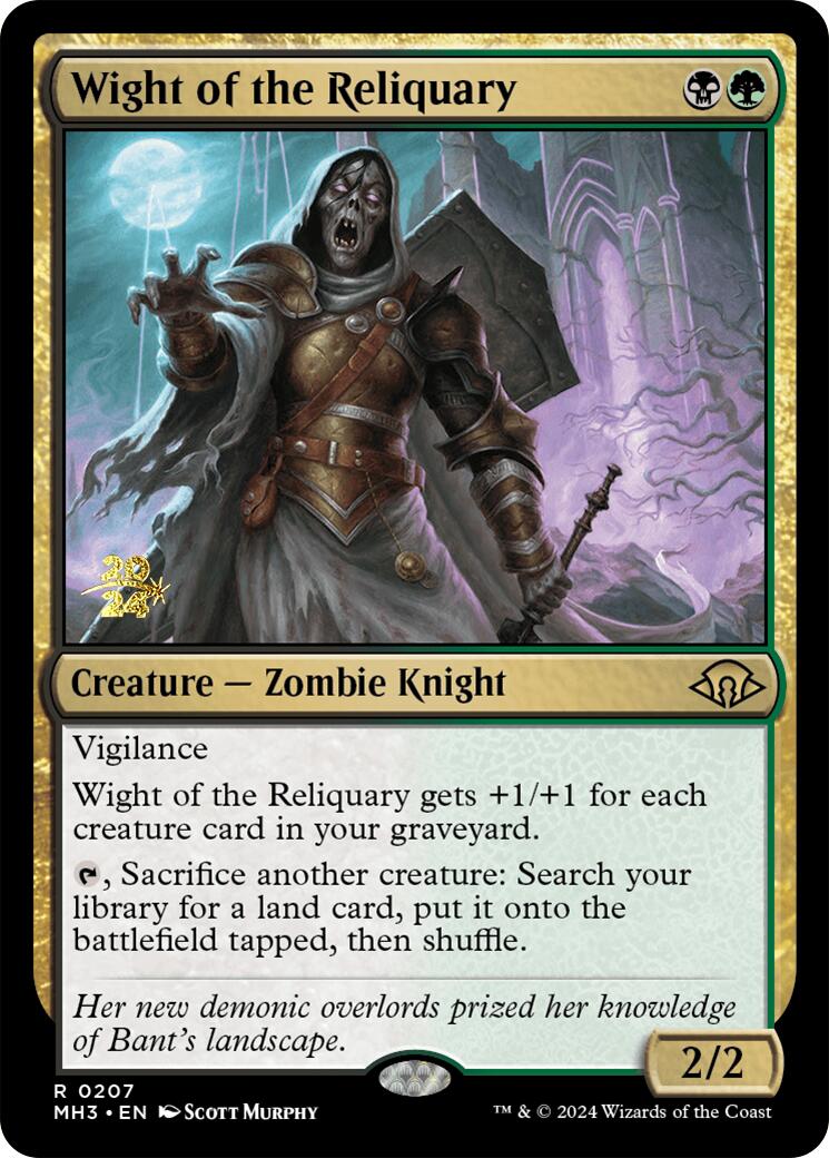 Wight of the Reliquary [Modern Horizons 3 Prerelease Promos] | Anubis Games and Hobby