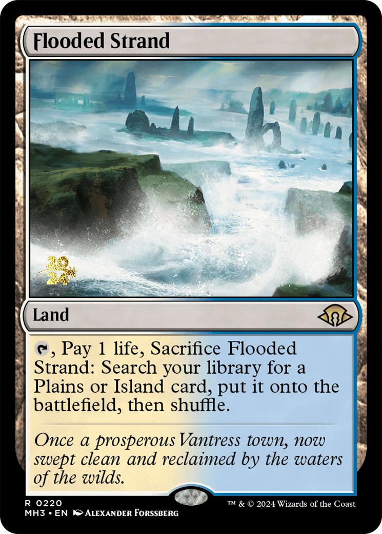 Flooded Strand [Modern Horizons 3 Prerelease Promos] | Anubis Games and Hobby