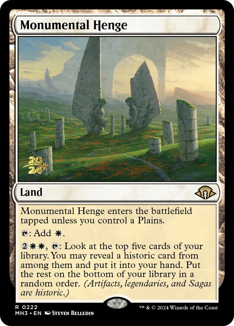 Monumental Henge [Modern Horizons 3 Prerelease Promos] | Anubis Games and Hobby