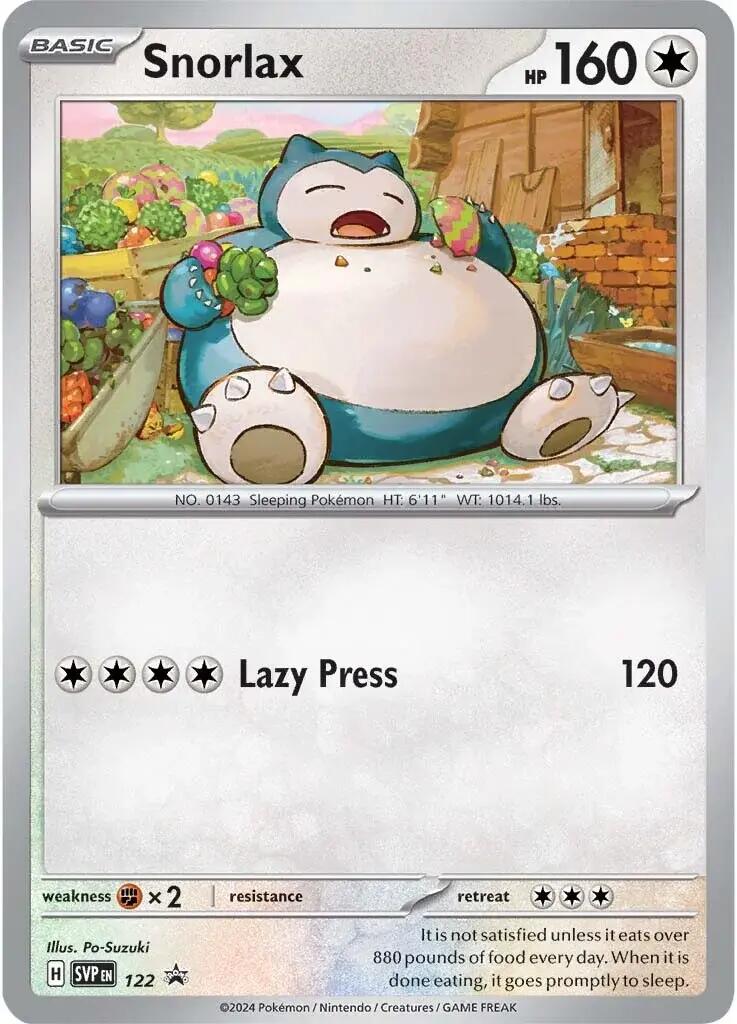 Snorlax (122) [Scarlet & Violet: Black Star Promos] | Anubis Games and Hobby