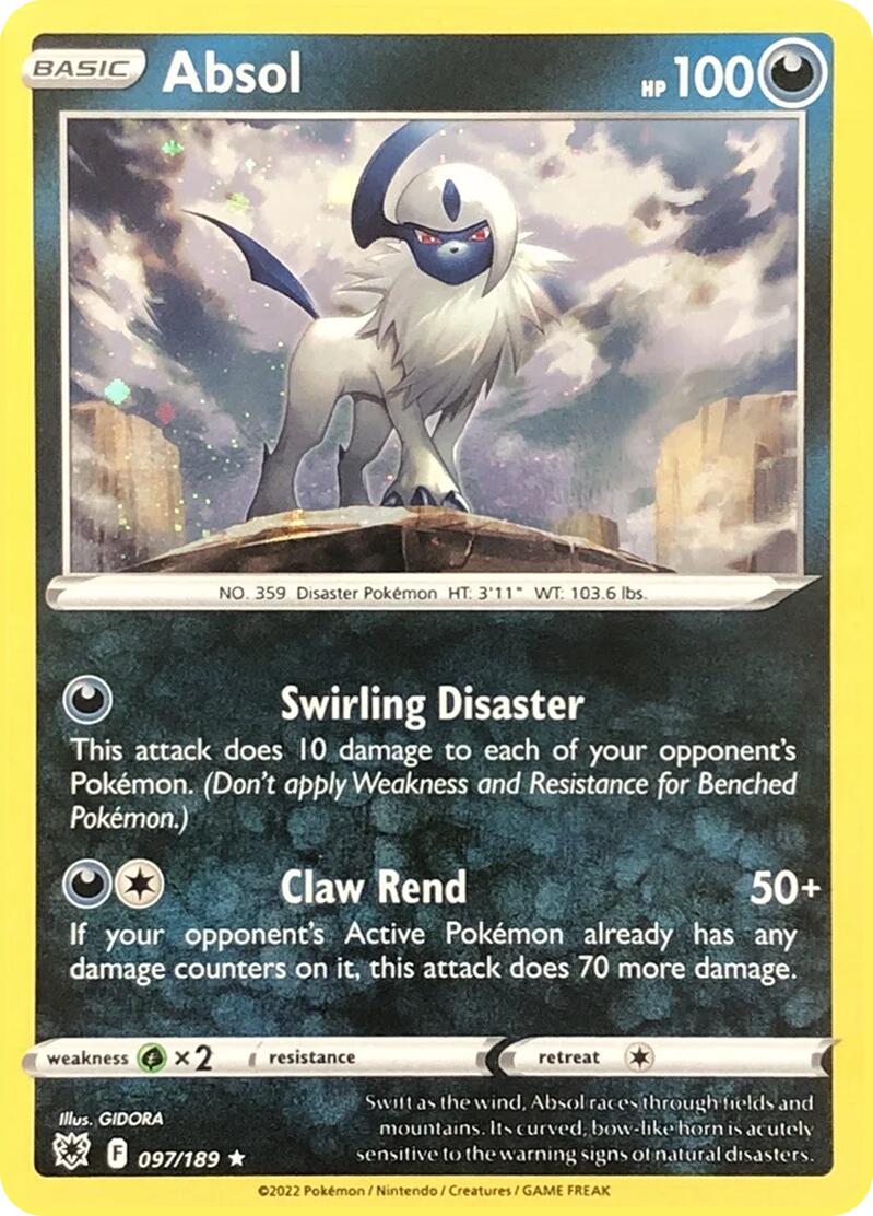 Absol (097/189) (Cosmos Holo) [Miscellaneous Cards] | Anubis Games and Hobby