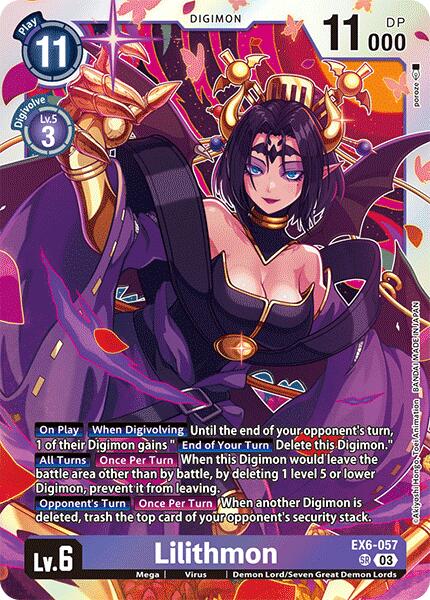 Lilithmon [EX6-057] [Infernal Ascension] | Anubis Games and Hobby