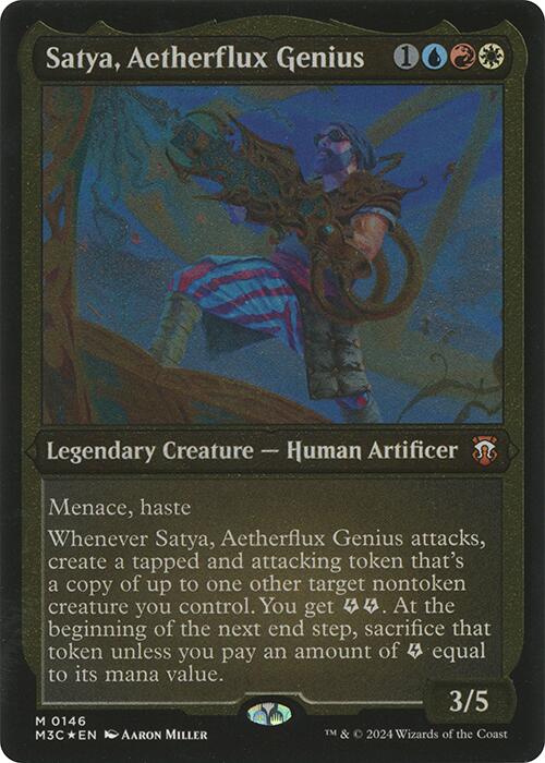 Satya, Aetherflux Genius (Display Commander) [Modern Horizons 3 Commander] | Anubis Games and Hobby