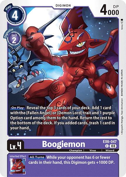 Boogiemon [EX6-047] [Infernal Ascension] | Anubis Games and Hobby