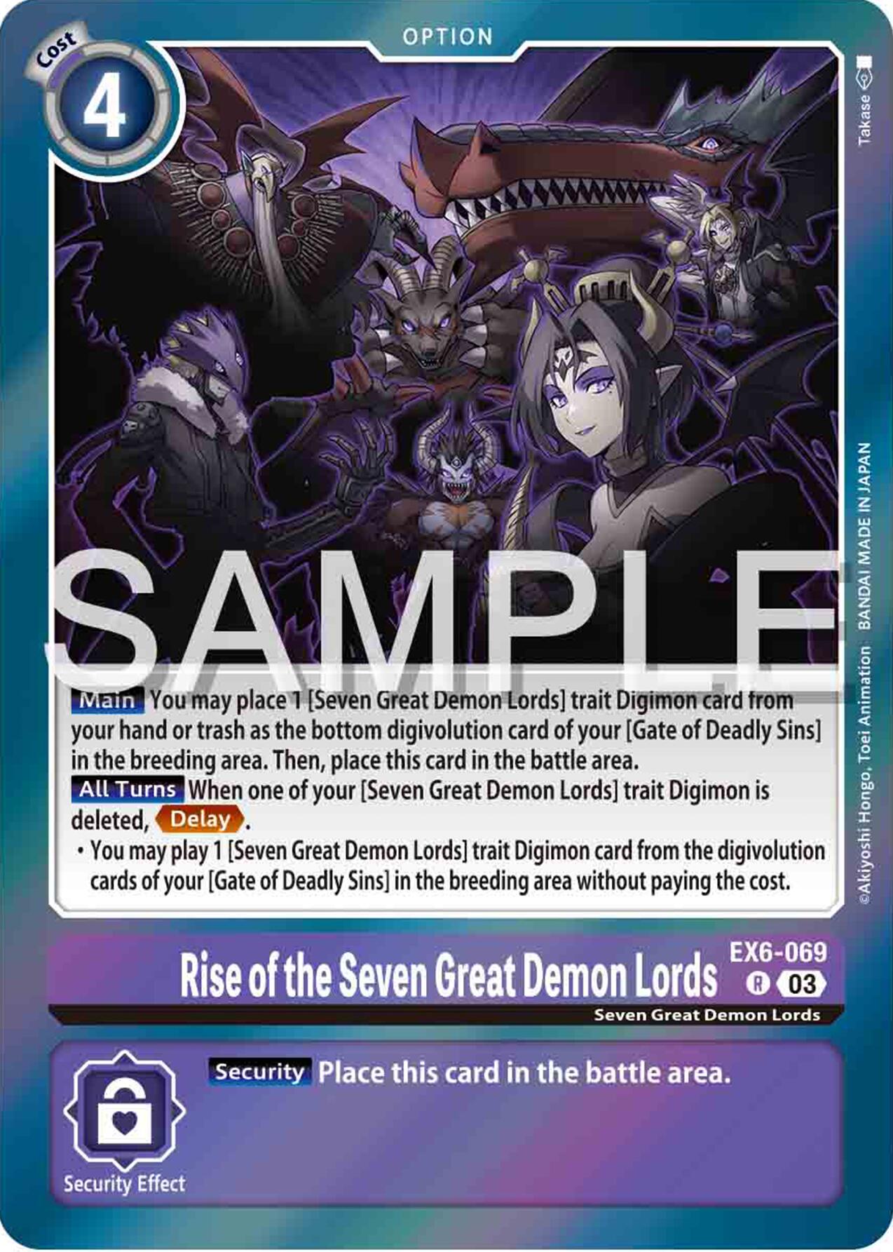 Rise of the Seven Great Demon Lords [EX6-069] [Infernal Ascension] | Anubis Games and Hobby