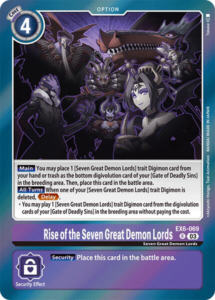 Rise of the Seven Great Demon Lords [EX6-069] [Infernal Ascension] | Anubis Games and Hobby