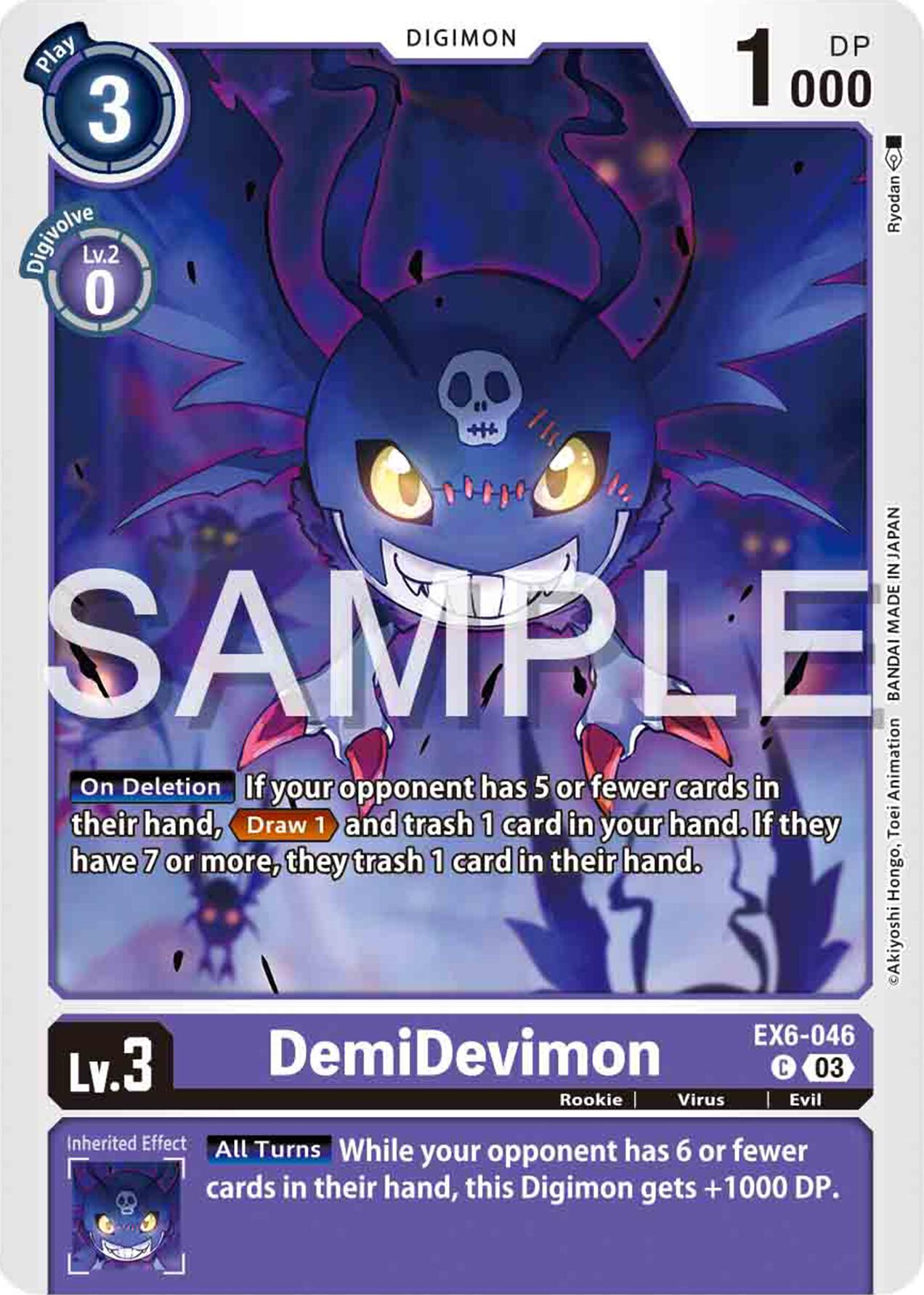 DemiDevimon [EX6-046] [Infernal Ascension] | Anubis Games and Hobby