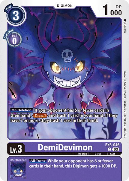 DemiDevimon [EX6-046] [Infernal Ascension] | Anubis Games and Hobby