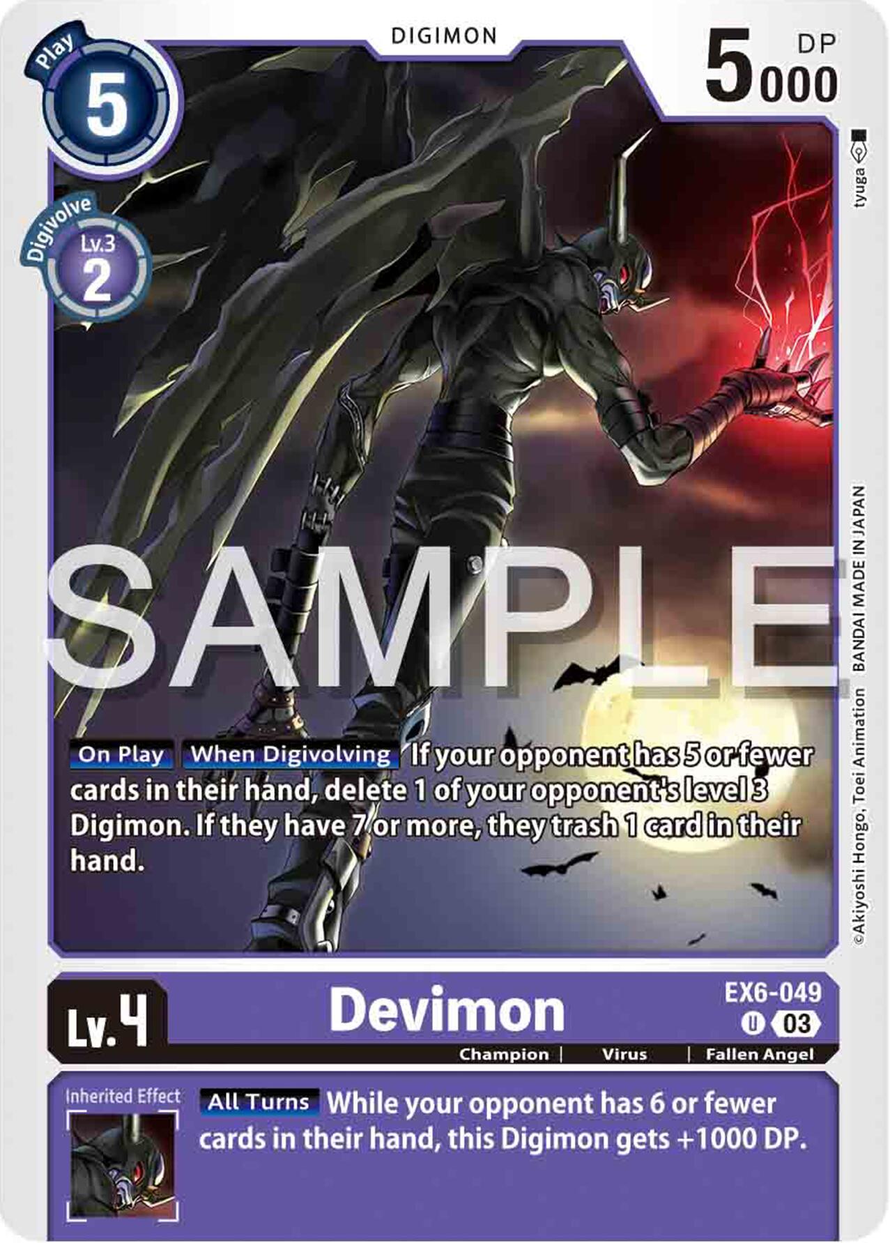 Devimon [EX6-049] [Infernal Ascension] | Anubis Games and Hobby
