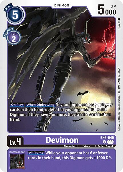 Devimon [EX6-049] [Infernal Ascension] | Anubis Games and Hobby