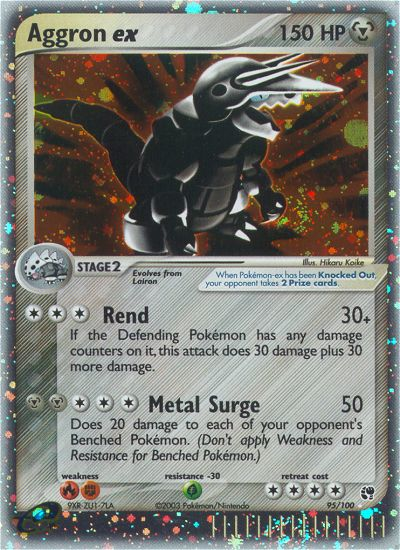 Aggron ex (95/100) [EX: Sandstorm] | Anubis Games and Hobby