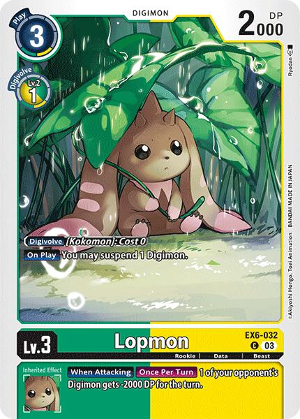 Lopmon [EX6-032] [Infernal Ascension] | Anubis Games and Hobby