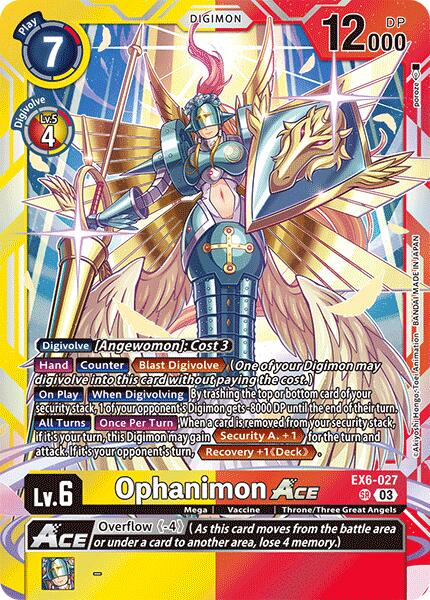 Ophanimon ACE [EX6-027] [Infernal Ascension] | Anubis Games and Hobby