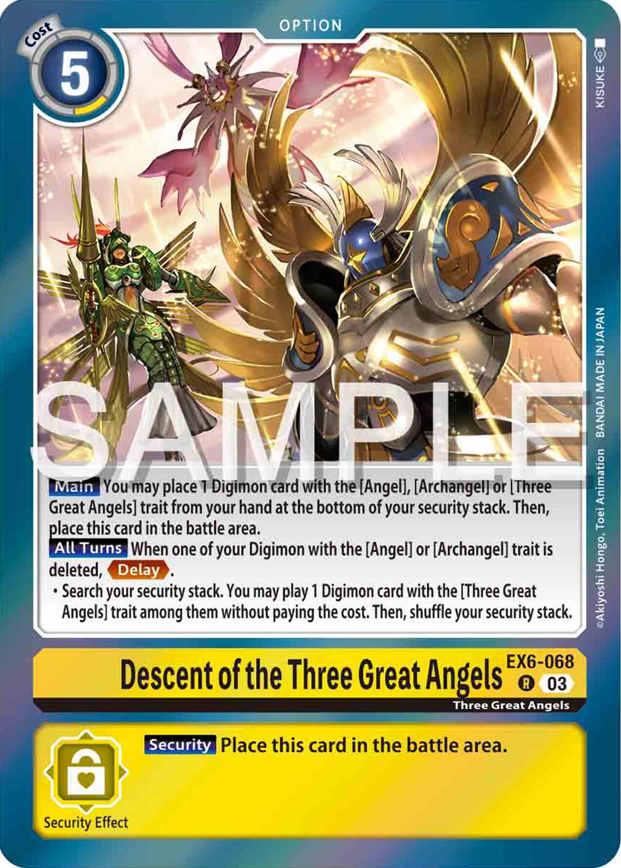 Descent of the Three Great Angels [EX6-068] [Infernal Ascension] | Anubis Games and Hobby