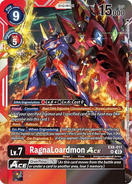 RagnaLoardmon ACE [EX6-011] [Infernal Ascension] | Anubis Games and Hobby