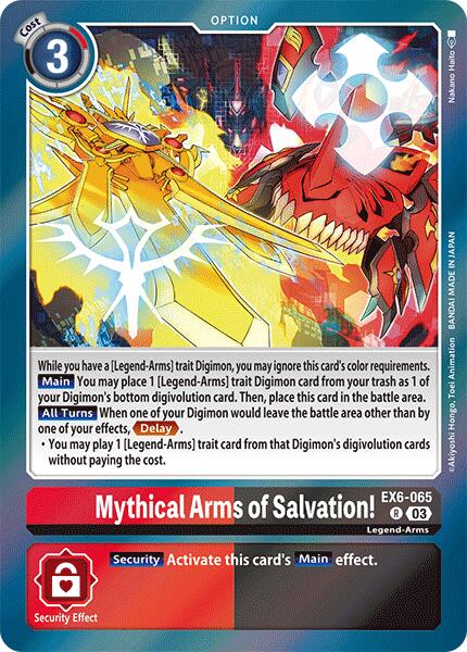 Mythical Arms of Salvation! [EX6-065] [Infernal Ascension] | Anubis Games and Hobby