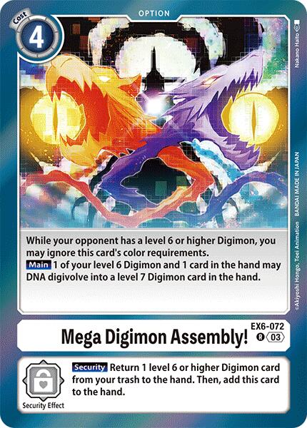 Mega Digimon Assembly! [EX6-072] [Infernal Ascension] | Anubis Games and Hobby