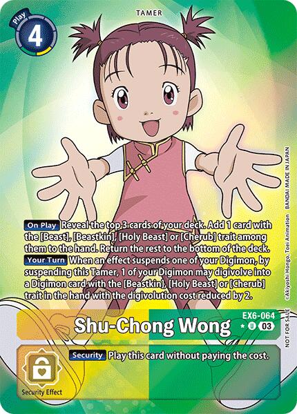 Shu-Chong Wong [EX6-064] (Box Promotion Pack: Infernal Ascension) [Infernal Ascension] | Anubis Games and Hobby