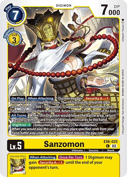 Sanzomon [EX6-025] [Infernal Ascension] | Anubis Games and Hobby