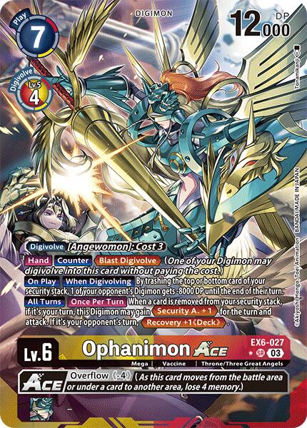 Ophanimon ACE [EX6-027] (Alternate Art) [Infernal Ascension] | Anubis Games and Hobby