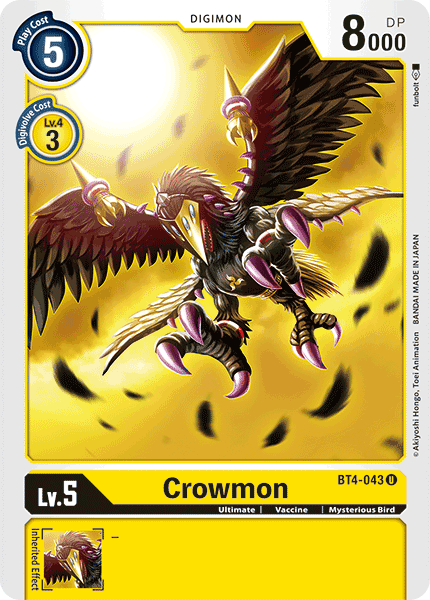 Crowmon [BT4-043] [Great Legend] | Anubis Games and Hobby