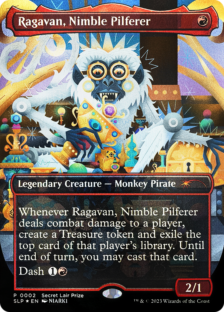 Ragavan, Nimble Pilferer (Borderless) [Secret Lair Showdown] | Anubis Games and Hobby