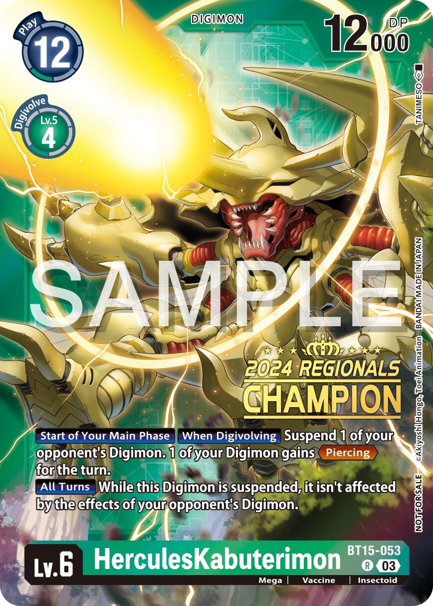 HerculesKabuterimon [BT15-053] (2024 Regionals Champion) [Exceed Apocalypse] | Anubis Games and Hobby