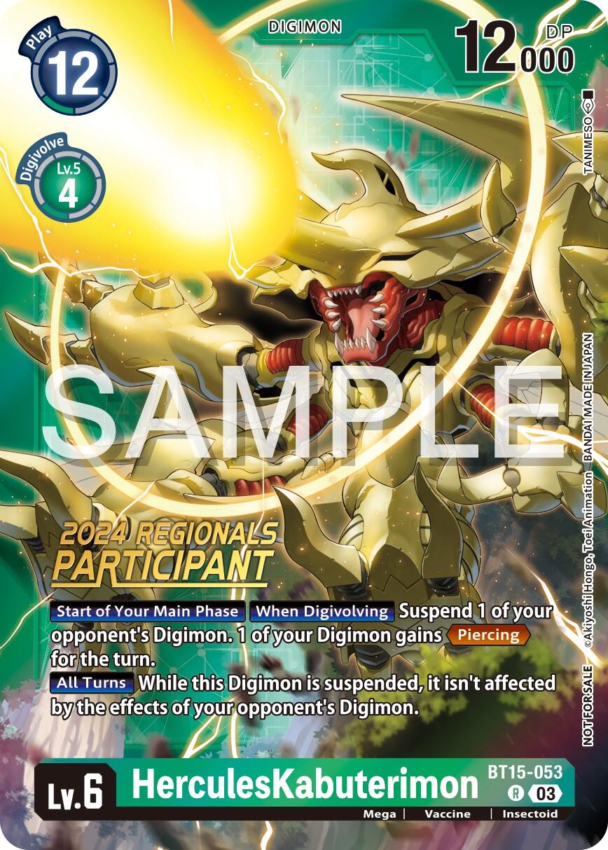 HerculesKabuterimon [BT15-053] (2024 Regionals Participant) [Exceed Apocalypse] | Anubis Games and Hobby