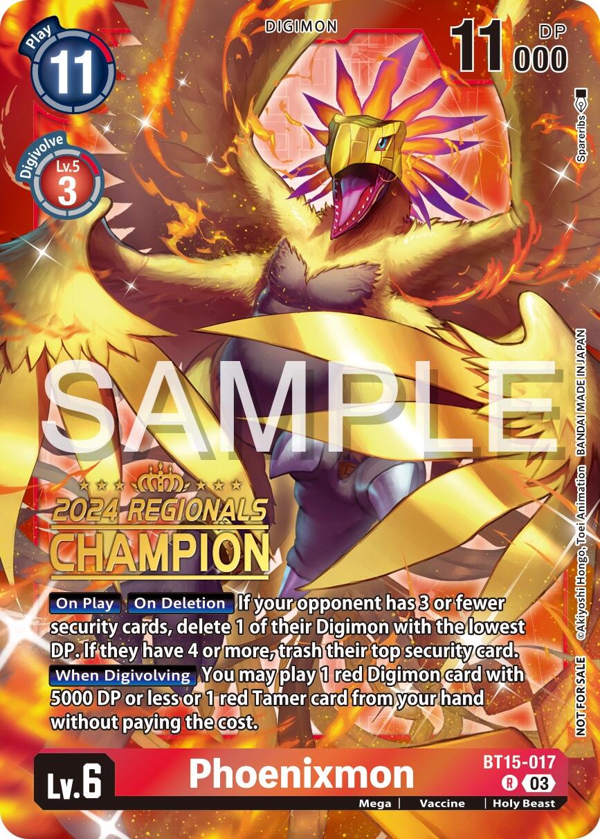 Phoenixmon [BT15-017] (2024 Regionals Champion) [Exceed Apocalypse] | Anubis Games and Hobby