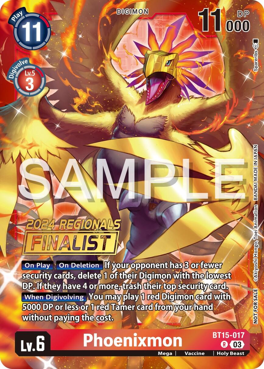 Phoenixmon [BT15-017] (2024 Regionals Finalist) [Exceed Apocalypse] | Anubis Games and Hobby