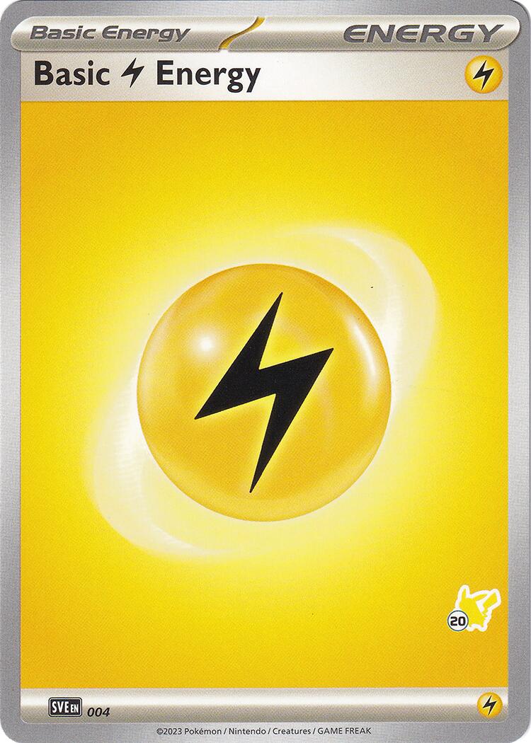 Basic Lightning Energy (004) (Pikachu Stamp #20) [Battle Academy 2024] | Anubis Games and Hobby