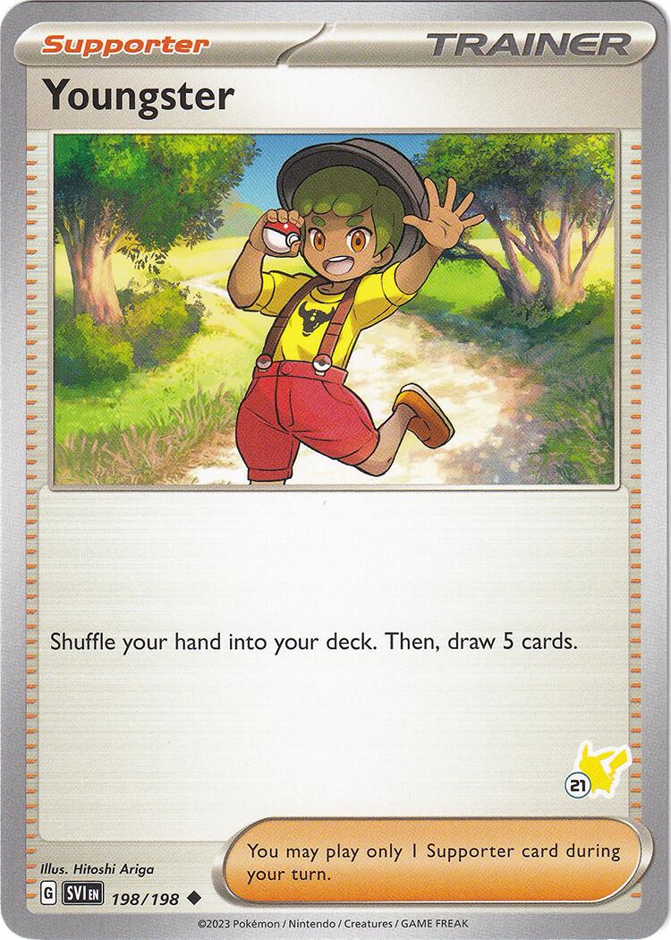 Youngster (198/198) (Pikachu Stamp #21) [Battle Academy 2024] | Anubis Games and Hobby