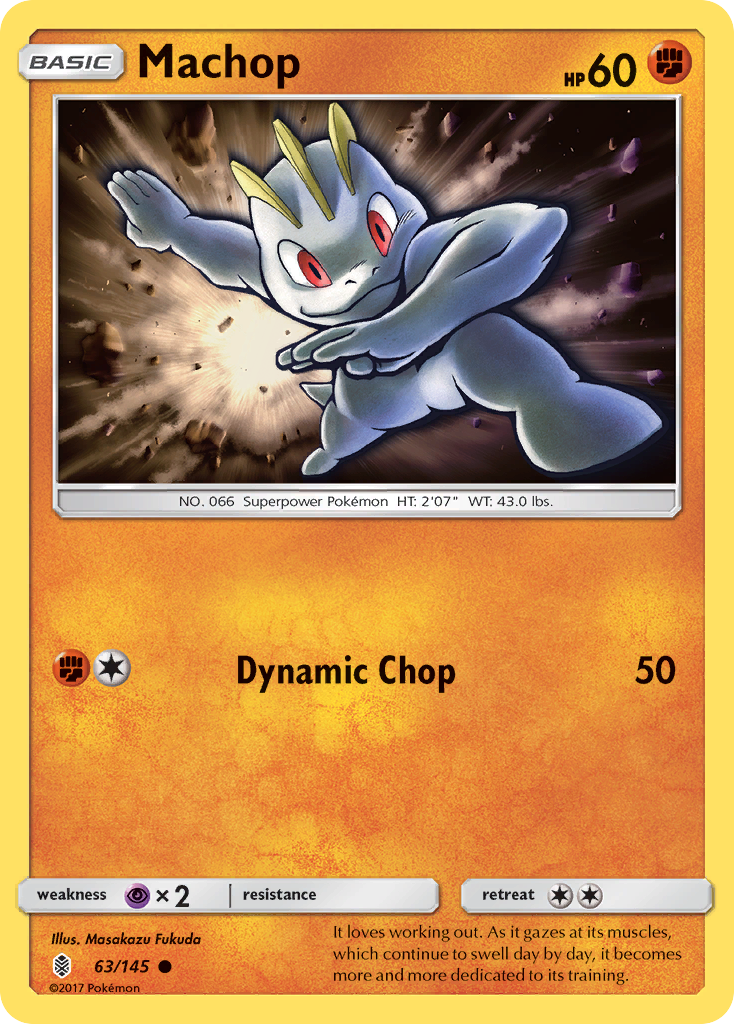 Machop (63/145) [Sun & Moon: Guardians Rising] | Anubis Games and Hobby