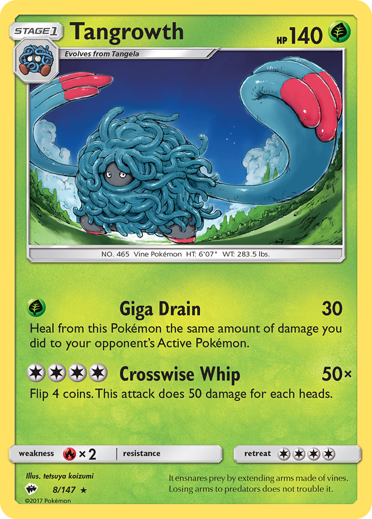 Tangrowth (8/147) [Sun & Moon: Burning Shadows] | Anubis Games and Hobby