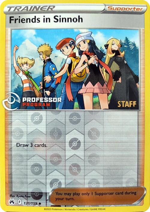 Friends in Sinnoh (131/159) (2023 Staff) [Professor Program Promos] | Anubis Games and Hobby