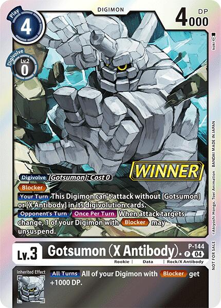 Gotsumon (X Antibody) [P-144] (Store Tournament 2024 Jul. – Sep. Winner Pack) [Promotional Cards] | Anubis Games and Hobby