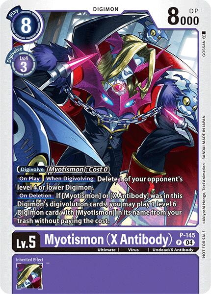 Myotismon (X Antibody) [P-145] (Store Tournament 2024 Jul. – Sep. Participation Pack) [Promotional Cards] | Anubis Games and Hobby