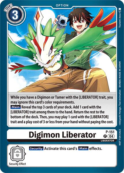Digimon Liberator [P-151] (Store Tournament 2024 Jul. – Sep. Participation Pack) [Promotional Cards] | Anubis Games and Hobby