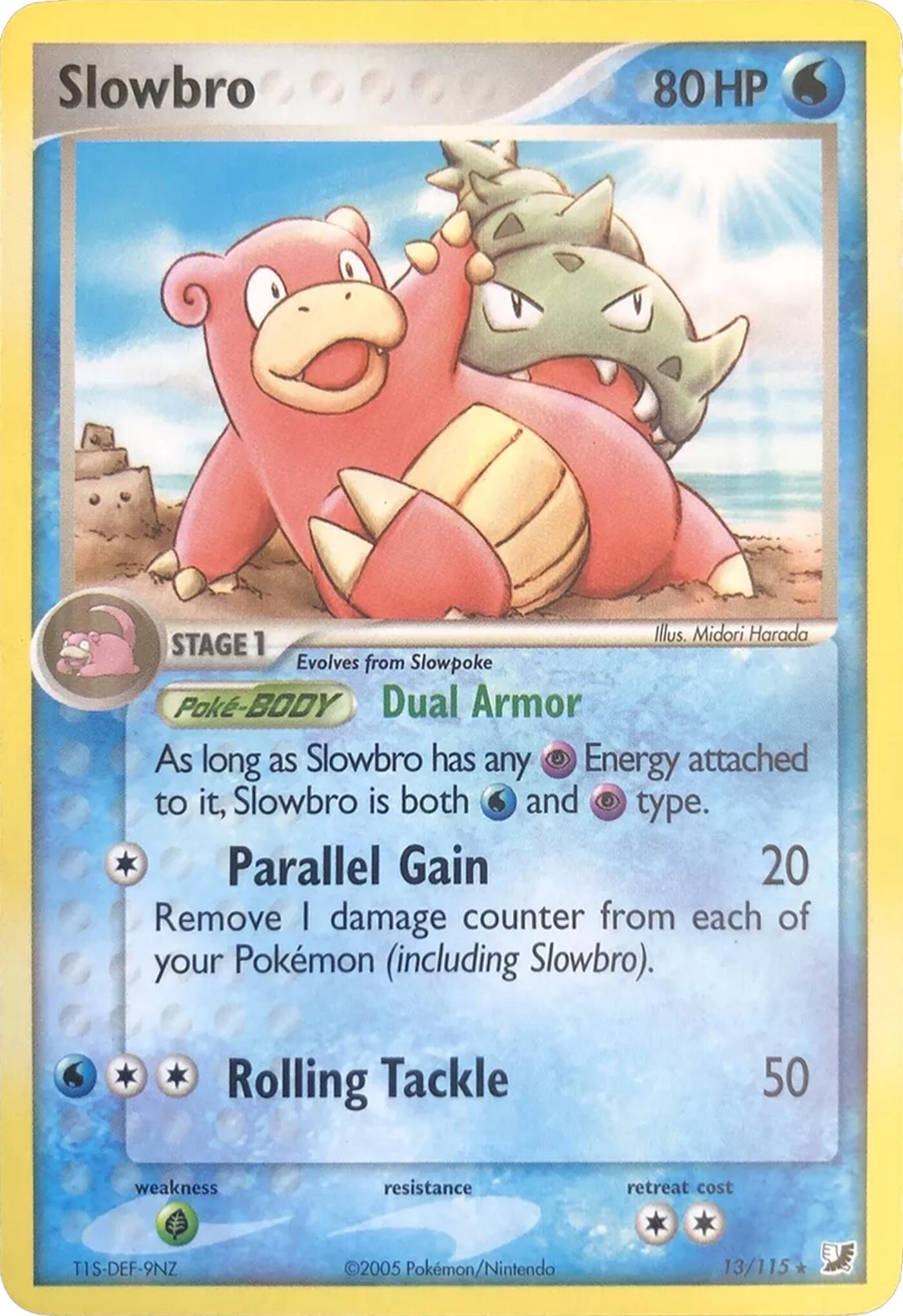 Slowbro (13/115) (Theme Deck Exclusives) [EX: Unseen Forces] | Anubis Games and Hobby