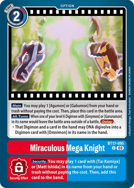 Miraculous Mega Knight [BT17-095] [Secret Crisis] | Anubis Games and Hobby