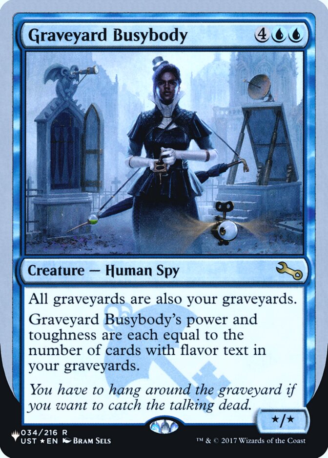 Graveyard Busybody (Unfinity Foil Edition) [The List] | Anubis Games and Hobby