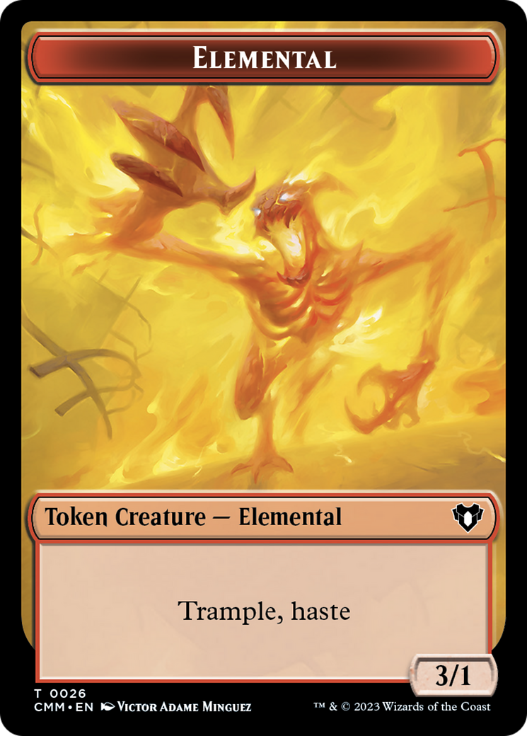 Elemental Token (26) [Commander Masters Tokens] | Anubis Games and Hobby