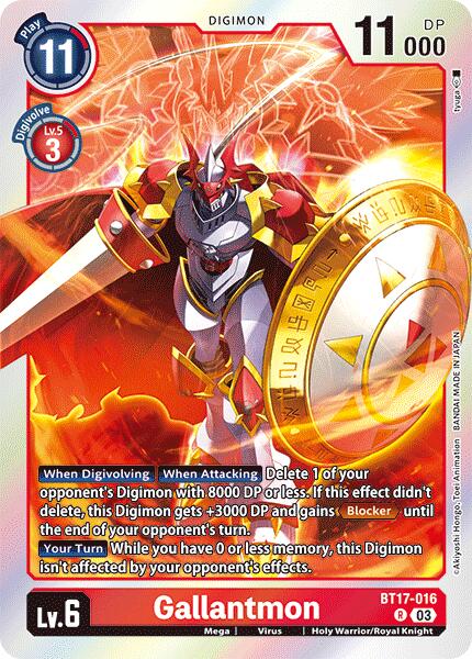 Gallantmon [BT17-016] [Secret Crisis] | Anubis Games and Hobby