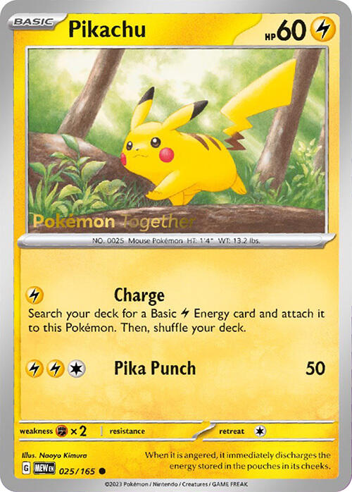 Pikachu (025/165) (PokePost Promo) [Scarlet & Violet: 151] | Anubis Games and Hobby