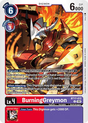 BurningGreymon [BT17-012] [Secret Crisis] | Anubis Games and Hobby